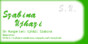 szabina ujhazi business card